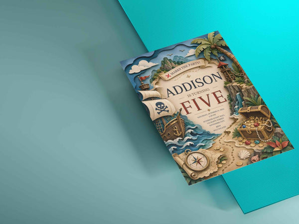 Pirate Birthday Invitation Template