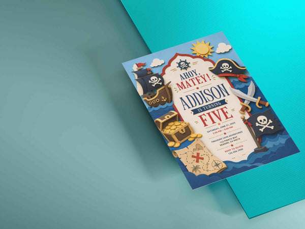 Pirate Birthday Invitation Template